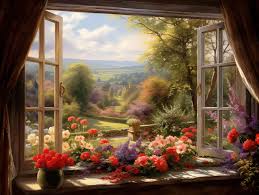window flower garden window flower garden